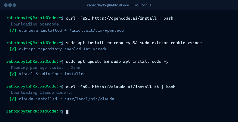 AI tools installation